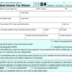 Form 1040 – U.S. Individual Tax Return