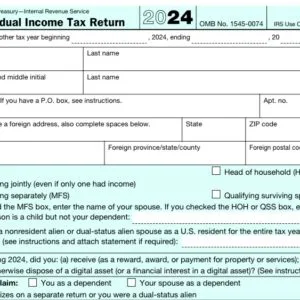Form 1040 – U.S. Individual Tax Return